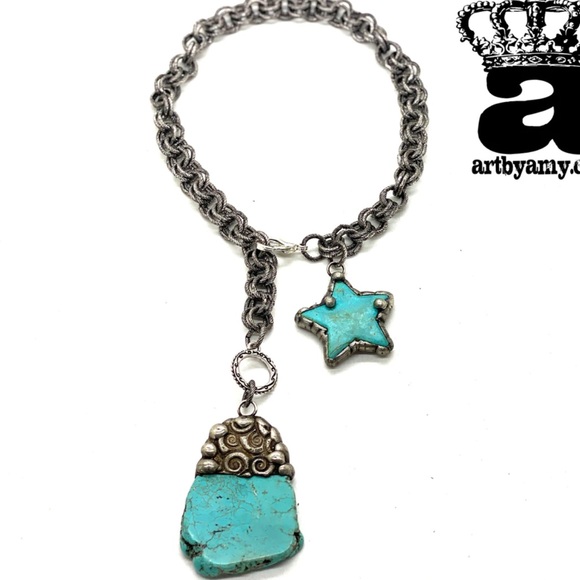 Art by Amy Jewelry - NWT Art by Amy Turquoise Star Necklace